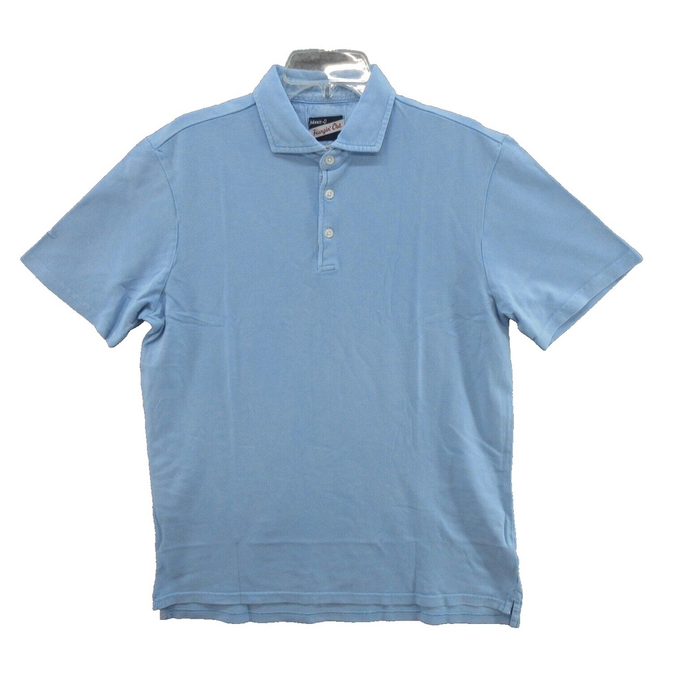 Johnnie O Mens Polo Shirt Medium Shoreline Polo Maliblu Cotton Blend Hangin Out